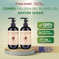 Bộ dầu gội và dầu xả cao cấp Nature Queen 100ml480ml - Sao Thái Dương - cặp 480ml