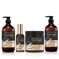 Bộ Dầu Gội Và Dầu Xả Chăm Sóc Tóc Trứng Cá Muối Vàng KERATINE QUEEN GOLD CAVIAR 800ML