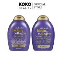 Bộ dầu gội và dầu xả OGX Thick & full + biotin & collagen 385ml