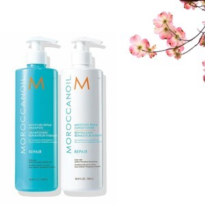 Bộ dầu gội và dầu xả phục hồi độ ẩm Moroccanoil Moisture Repair 1000ml