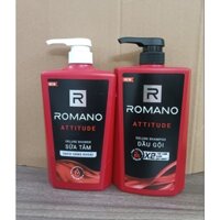 Bộ Dầu Gội Và Sữa Tắm Cao Cấp Dành Cho Nam ROMANO ATTITUDE 2 X 650g