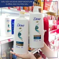 Bộ dầu gội và xả Dove Daily Moisture Mỹ 1.18L | Giúp dưỡng ẩm, nuôi dưỡng và phục hồi tóc khô xơ