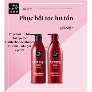 Bộ dầu gội xả dành cho tóc nhuộm Mise En Scene Sleek & Smooth
