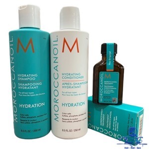Bộ dầu gội xả dưởng ẩm Moroccanoil Hydration - 250 ml x 2
