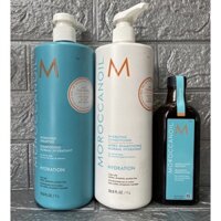 Bộ Dầu Gội Xả Dưỡng Ẩm Phục Hồi 1000mlx2&Dầu dưỡng tóc MOROCCANOIL Treatment 200ml(Chính hãng)