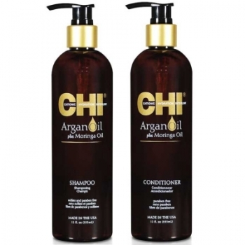 Bộ dầu gội xả dưỡng ẩm trẻ hóa tóc Chi Argan Oil - 355ml