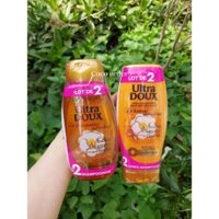 Bộ dầu gội xả Garnier Ultra Doux chiết xuất từ tinh dầu Argan & hoa trà Camelia