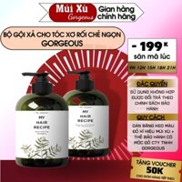 Bộ dầu gội xả gừng Gorgeous giảm rụng tóc, bết, khô, chẻ ngọn, kích thích mọc tóc nhanh [Múi Xù Gorgeous Shop ]