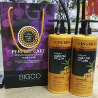 Bộ dầu gội xả Gừng tươi Bigoo Natural Oringin
