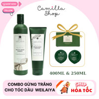 Bộ dầu gội xả gừng Weilaiya  giảm rụng tóc kích mọc tóc màu trắng cho da dầu