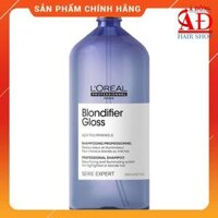 BỘ DẦU GỘI XẢ HẤP DƯỠNG CHĂM TÓC TẨY NHUỘM SÁNG LOREAL BLONDIFIER GLOSS - DẦU GỘI 1500ML