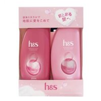 Bộ dầu gội xả hỗ trợ cải thiện gàu, phục hồi tóc H&S màu hồng