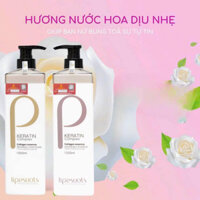 Bộ Dầu Gội Xả KERATIN COMPLEX LIPESUOTS 1000mlx2 Mềm Mượt, Phục Hồi Tóc Hư Tổn Hương Thơm Sang Trọng