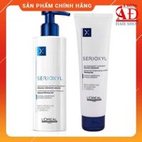 BỘ DẦU GỘI XẢ LOREAL SERIOXYL LÀM DÀY TÓC 250ML150ML VÀ TINH CHẤT MỌC TÓC DENSER HAIR 90ML - CẶP GỘI XẢ 250150ML