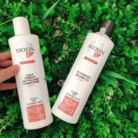 Bộ Dầu Gội Xả NIOXIN 4 Dành Cho Tóc Nhuộm, Thưa Mỏng Và Rụng Nhiều 300ML