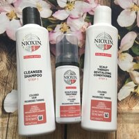 Bộ Dầu Gội Xả NIOXIN 4 Dành Cho Tóc Nhuộm, Thưa Mỏng Và Rụng Nhiều ....150ml X2 --40ML