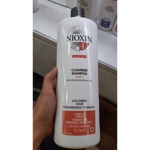 Bộ dầu gội xả Nioxin đặc trị số 4 - 1000ml, chống rụng cho tóc mãnh đã qua hóa chất đã thưa tóc