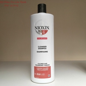 Bộ dầu gội xả Nioxin đặc trị số 4 - 1000ml, chống rụng cho tóc mãnh đã qua hóa chất đã thưa tóc
