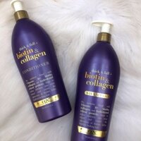 Bộ dầu gội xả OGX Biotin & Collagen có vòi 750ml của Mỹ