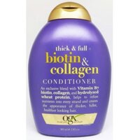 Bộ Dầu gội xả Ogx Thick and Full Biotin and Collagen Conditioner 385ml của Mỹ