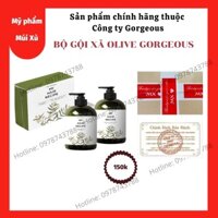 Bộ dầu gội xả Olive Gorgeous giảm rụng, kích mọc tóc nhanh Múi Xù