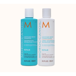 Bộ dầu gội xả phục hồi tóc hư tổn Moroccanoil Moisture Repair Shampoo - 250ml