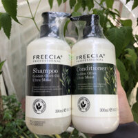 Bộ dầu gội - xả siêu dưỡng ẩm Freecia Golden Olive Oil 300mlx2