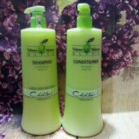 BỘ DẦU GỘI XẢ SIÊU MƯỢT VÀ LÀM DÀY TÓC CHIHTSAI VOLUME MOISTURE OLIVE 1000ML x 2