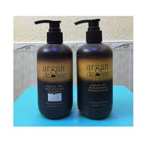 Bộ dầu gội xả tinh dầu phục hồi cho tóc hư tổn Argan Deluxe - 300ml