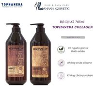 Bộ Dầu Gội Xả TopHaneda Collagen Phục Hồi Tóc Hư tổn, Siêu Mềm Mượt, Giảm Gãy Rụng