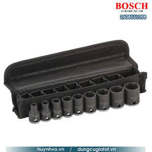 Bộ đầu khẩu 9 chiếc 25mm 3/8'' 7,8,10,12,13,15,16,17,19 Bosch 2608551098