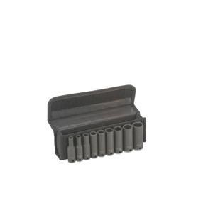Bộ đầu khẩu 9 chiếc 75mm 1/2'' 10,11,13,17,19,21,22,24,27 Bosch 2608551101