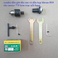 bộ đầu khoan B10 và đầu cắt cho motor 775,795,895