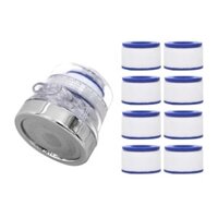 Bộ đầu lọc nước tăng áp tại vòi + 8 lõi lọc nước Koxina nội địa Hàn Quốc