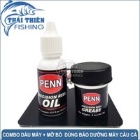 Bộ Dầu Máy Mỡ Bò Penn Dùng Bảo Dưỡng Máy Câu Cá Đứng Ngang (70000)