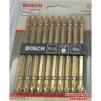 Bộ đầu mũi bắt vít 10 cây Bosch 2608521043