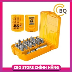 Bộ đầu nối và mũi bắt vít đa năng 30 chi tiết Ingco AKSD08301