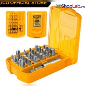 Bộ đầu nối và mũi bắt vít đa năng 30 chi tiết Ingco AKSD08301