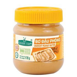 Bơ đậu phộng hạt Golden Farm - 170g