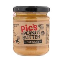 Bơ Đậu Phộng Nghiền Hạt, Peanut Butter, Crunchy (195g) - PIC'S