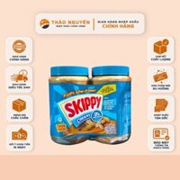 Bơ đậu phộng Skippy Creamy Super Chunk 1,36kg Mỹ
