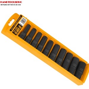 Bộ đầu tuýp dài đen 1/2 Công nghiệp 10 món Tolsen 18296
