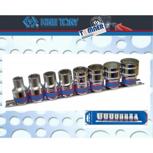 Bộ đầu tuýp hệ Metric 8 chi tiết Kingtony 4510MR 1/2"