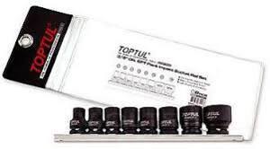 Bộ đầu tuýp lục giác Toptul GDAG0801, 3/8" 8 món
