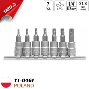 Bộ đầu tuýp mũi 5 Sao Yato 7 Chi Tiết Yt-0461