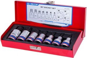 Bộ đầu tuýp sao 7 chi tiết 1/2 inch Kingtony 4117PR