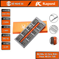 Bộ Đầu Vít, Bộ Mũi Vít Tua Vít Sửa Điện Thoại 48 Chi Tiết K-6048 Kapusi Nhật Bản Thép cao cấp dùng để tháo lắp, sửa chữa