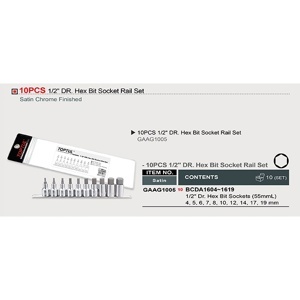 Bộ đầu vít lục giác 10 món Toptul GAAG1005