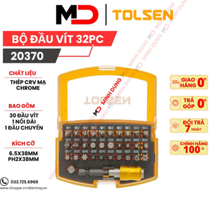 Bộ đầu vít Tolsen 20370