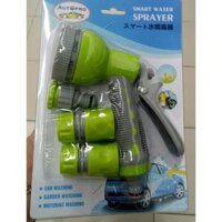 Bộ đầu vòi xịt rửa xe ôtô 3 khớp nối 7 chế độ xịt